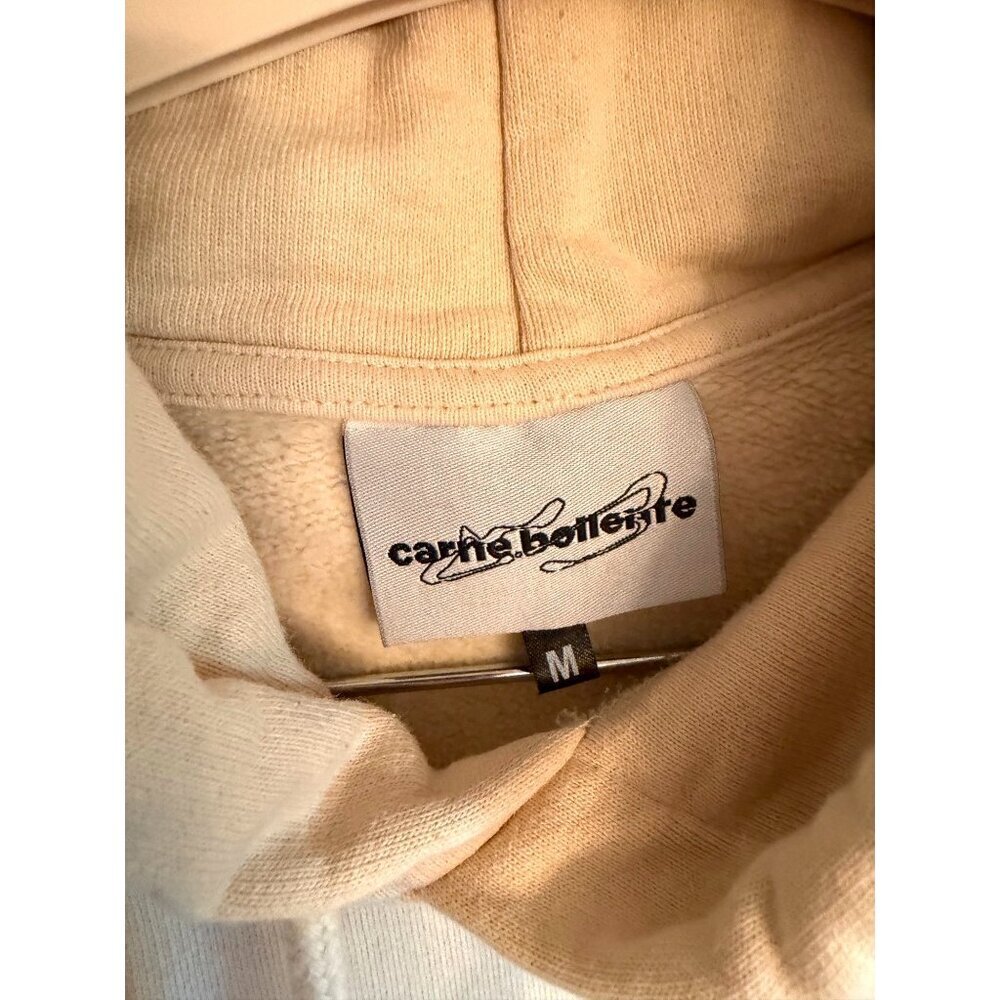 Carne Bollente Beige Organic Cotton Hoodie "Eat A Fruit Everyday" Graphic Size M - Picture 5 of 7